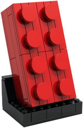 Buildable 2 x 4 Red Brick 6313287 Building Kit LEGO®   