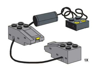 Electric, Train Track Contacts with Wire and 2 x 2 x 2/3 Brick Part LEGO®   