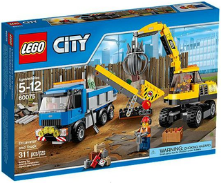 Excavator and Truck, 60075 Building Kit LEGO®   