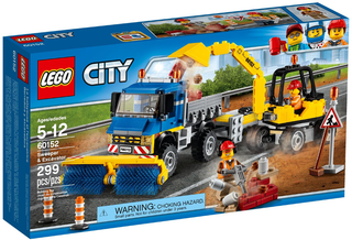 Sweeper & Excavator, 60152 Building Kit LEGO®   