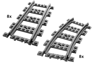 Straight & Curved Rails, 7896 Building Kit LEGO®   