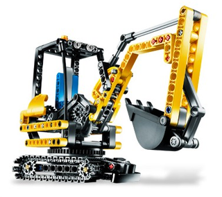 Compact Excavator, 8047 Building Kit LEGO®   