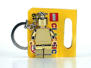 Golden Minifigure Key Chain (Chrome Gold), 850807 Building Kit LEGO®   