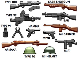 BRICKARMS WWII PACIFIC WEAPONS PACK Accessories Brickarms   