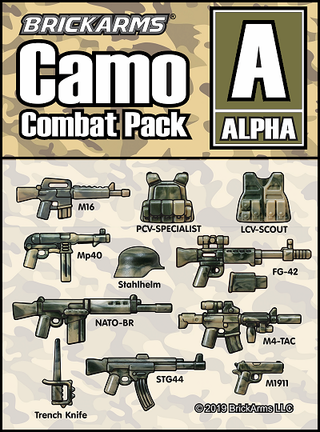 BrickArms Camo Combat Pack Alpha A Accessories Brickarms   