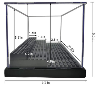 17x30 studs, Minifigure & Model Display Case Display Case United Brick Co®   