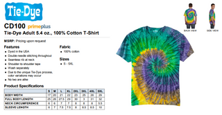 Shroomkin Blue Tie Dye T-shirt T-Shirt United Brick Co®   