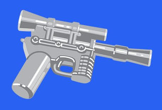 Custom Star Wars DL-44 Blaster For LEGO Minifigures. Custom, Accessory BigKidBrix Grey  