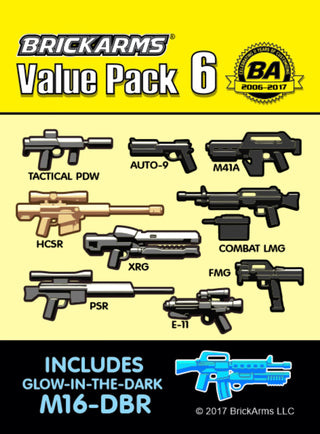 BRICKARMS VALUE PACK 6 Accessories Brickarms   