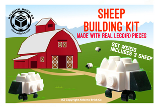 Sheep Building Kit (includes 3 sheep) #EIEIO ABC Building Kit United Brick Co®   