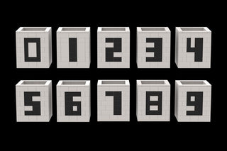 Digit Cubes - Numbers ABC Building Kit United Brick Co®   