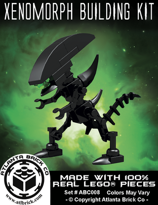 Alien Xenomorph Building Kit #ABC008 ABC Building Kit United Brick Co®   