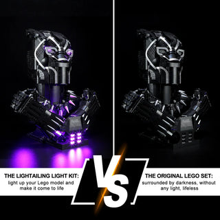 Lightailing Light Kit For Black Panther, 76215 Light up kit Lightailing   