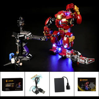 Light Kit For The Hulkbuster Smash-Up, 76104 Light up kit Lightailing   