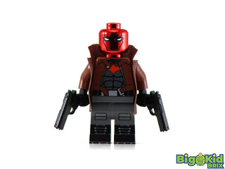 CRIMSON HOOD CHROME DC Custom Printed Lego Minifigure! Custom minifigure BigKidBrix   