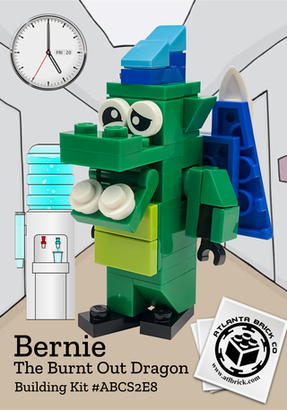 Bernie the Burnt Out Dragon Building Kit #ABCS2E8 ABC Building Kit United Brick Co®   