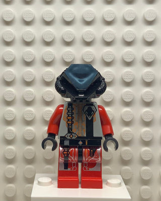 UFO Zotaxian Alien - Red Pilot with Plain Black Helmet (Chamon), sp047 Minifigure LEGO®   