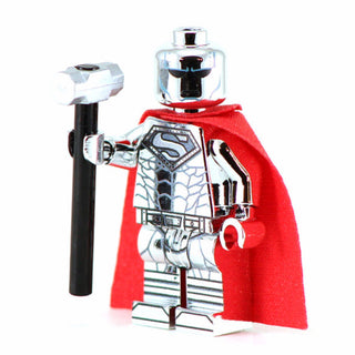 STEEL CHROME Superman Custom Printed & Inspired Lego DC Minifigure Custom minifigure BigKidBrix   