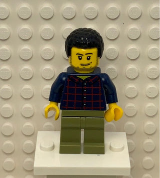 Dad - Dark Blue Plaid Button Shirt, cty1017 Minifigure LEGO®   