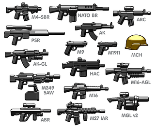 BRICKARMS MODERN COMBAT ASSAULT V2 WEAPONS PACK Accessories Brickarms   