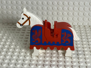 LEGO® Horse Barding, Armor Red & Blue w/ Dragons LEGO® Animals LEGO®   