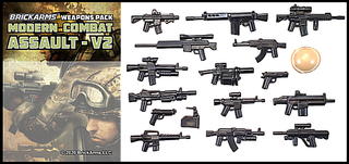 BRICKARMS MODERN COMBAT ASSAULT V2 WEAPONS PACK Accessories Brickarms   