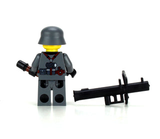 WWII German Soldier Anti-Tank Rocket Custom Minifigure, BB23 Custom minifigure Battle Brick   