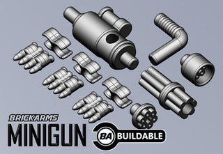 BRICKARMS Minigun w/Ammo Custom Weapon Brickarms   