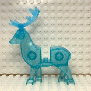 Deer/Stag with Trans-Light Blue Antlers, 51493c01 LEGO® Animals LEGO®   