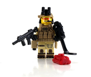 EOD Explosive Ordnance Disposal Specialist Minifigure, BB14a Custom minifigure Battle Brick   