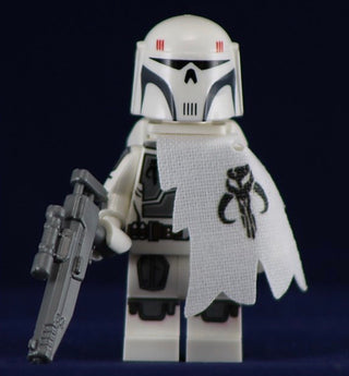 Mandalorian Executioner White Custom Printed & Inspired Lego Star Wars Minifigure Custom minifigure BigKidBrix   