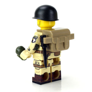 WWII U.S. Army 101st Airborne Paratrooper, BB1 Custom minifigure Battle Brick   