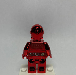 Protocol Droid Limited Edition Chrome Red Custom Printed & Inspired Lego Star Wars Minifigure Custom minifigure BigKidBrix   