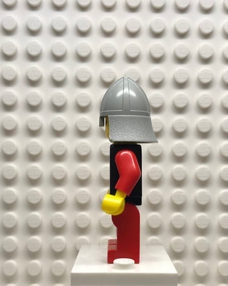 Classic Knights Tournament Knight Black, Red Legs with Black Hips, Light Gray Neck-Protector, cas229 Minifigure LEGO®   