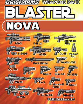 BRICKARMS BLASTER NOVA WEAPONS PACK Accessories Brickarms   