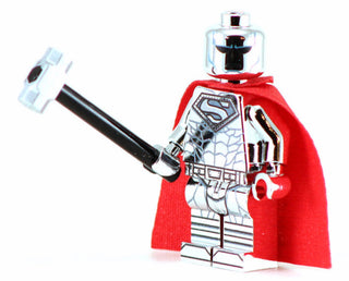 STEEL CHROME Superman Custom Printed & Inspired Lego DC Minifigure Custom minifigure BigKidBrix   