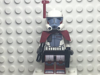 Clone ARC Trooper Hammer, Rancor Battalion (Phase 1) - Dark Red Pauldron, Black Kama, Large Eyes, sw0377 Minifigure LEGO®   