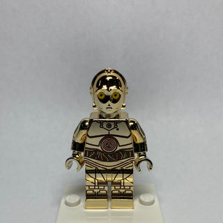 Protocol Droid Limited Edition Chrome Gold Custom Printed & Inspired Lego Star Wars Minifigure Custom minifigure BigKidBrix   