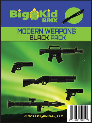 Modern Weapons Black Pack Custom, Accessory BigKidBrix   