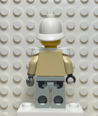 Baron von Barron with Pith Helmet and White Epaulettes, adv039 Minifigure LEGO®   