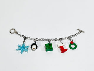 Seasonal Lego Charm Bracelet Blings United Brick Co® Winter  