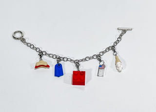 Seasonal Lego Charm Bracelet Blings United Brick Co® Summer  