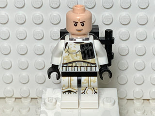 Sandtrooper (Enlisted) - Dual Molded Helmet, Black Pauldron, Dirt Stains, Survival Backpack, Frown, sw1131 Minifigure LEGO®   