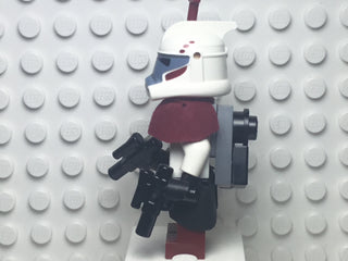 Clone ARC Trooper Hammer, Rancor Battalion (Phase 1) - Dark Red Pauldron, Black Kama, Large Eyes, sw0377 Minifigure LEGO®   