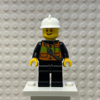 Fire - Reflective Stripe Vest and White Helmet, cty0741 Minifigure LEGO®   