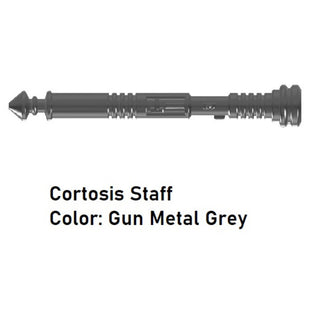 Custom Star Wars Cortosis Staff For LEGO Minifigures. Custom, Accessory BigKidBrix Grey  