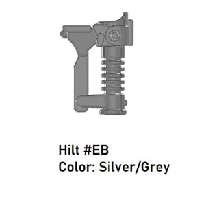 Custom Star Wars Lightsaber Hilt #EB Model For LEGO Minifigures. Custom, Accessory BigKidBrix Grey  