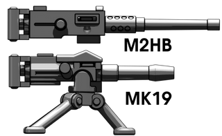 BRICKARMS Mk19 Grenade Launcher Custom Weapon Brickarms   