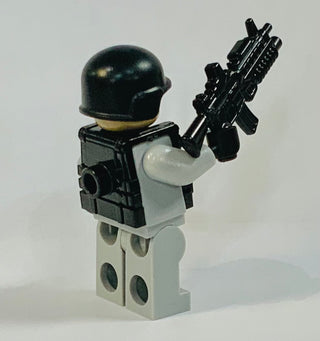 Gray Army Custom Minifigure Custom minifigure Battle Brick   