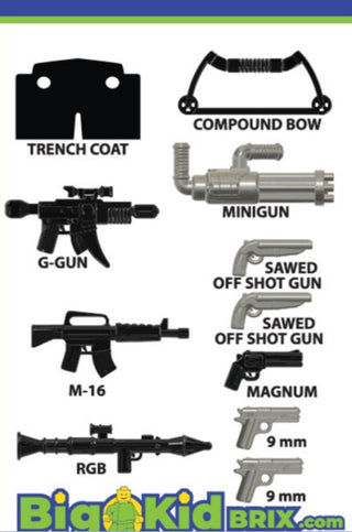 Punisher Weapons Pack Custom, Accessory BigKidBrix   